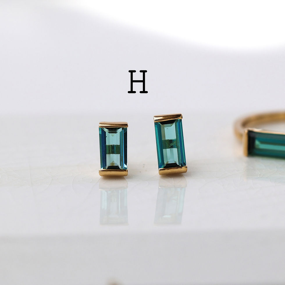 Thumbnail: Green Tourmaline Studs G toK