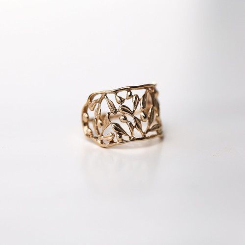 Olive Ring K10/K18 | plant-plant