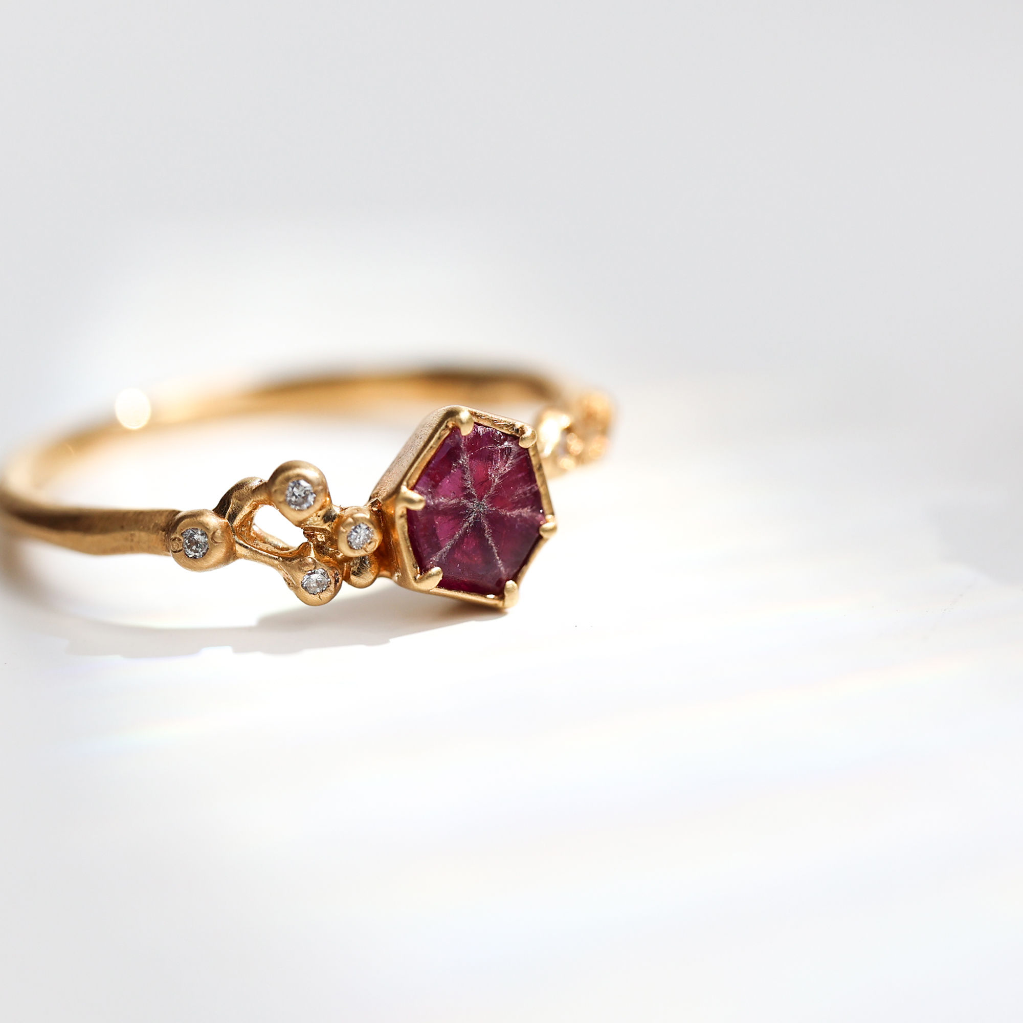 Trapiche Ruby Ring