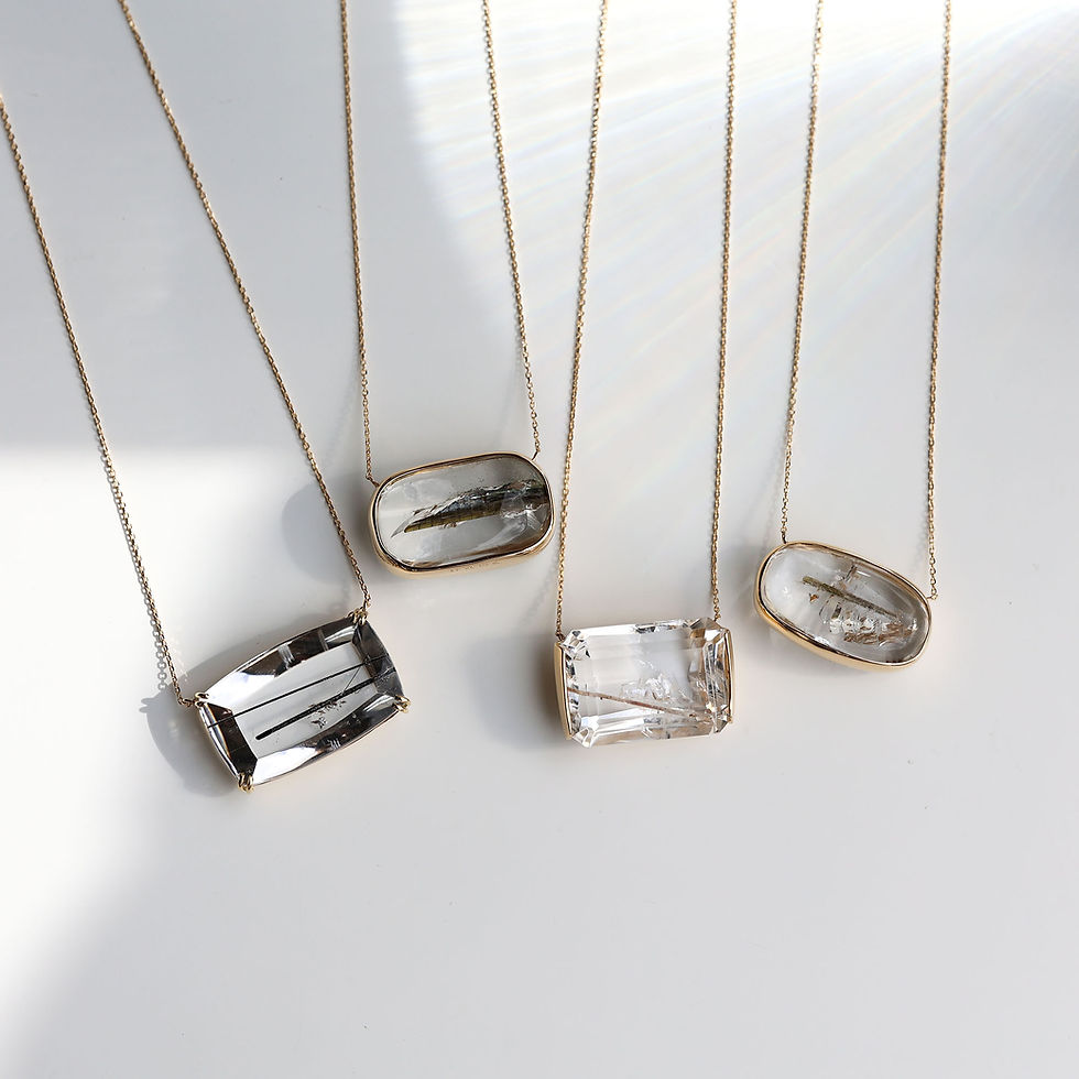 Thumbnail: Inclusions Quartz Long Necklace