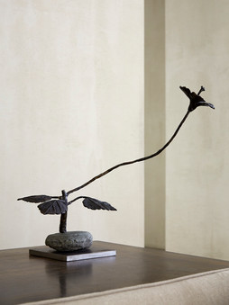 2012 - Hibiscus - bronze / stone / steel -