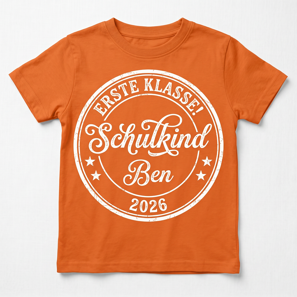 Miniaturbild: Endlich Schulkind T-Shirt, Personalisiertes Einschulungs-Shirt, Erstklässler 