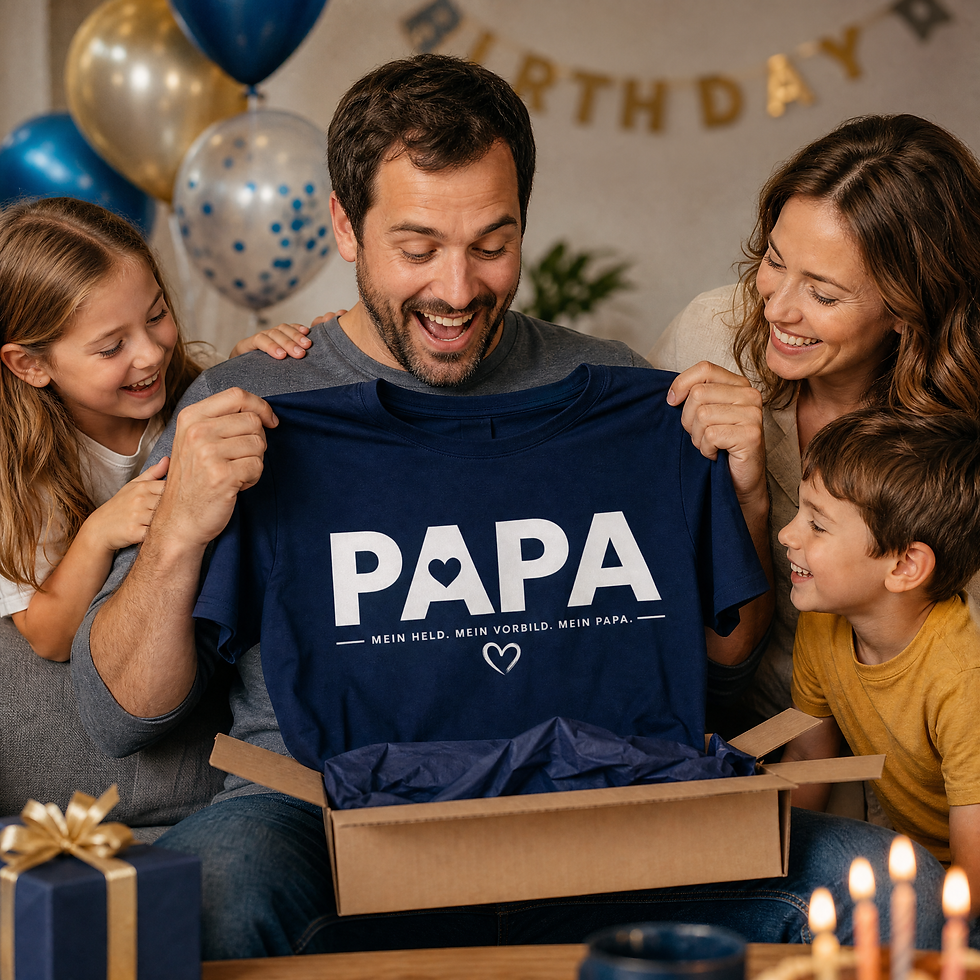 Miniaturbild: Papa | Dad | Vatertag Geschenk | T-Shirt / Geburtstagsgeschenk /Dad of Two Shirt