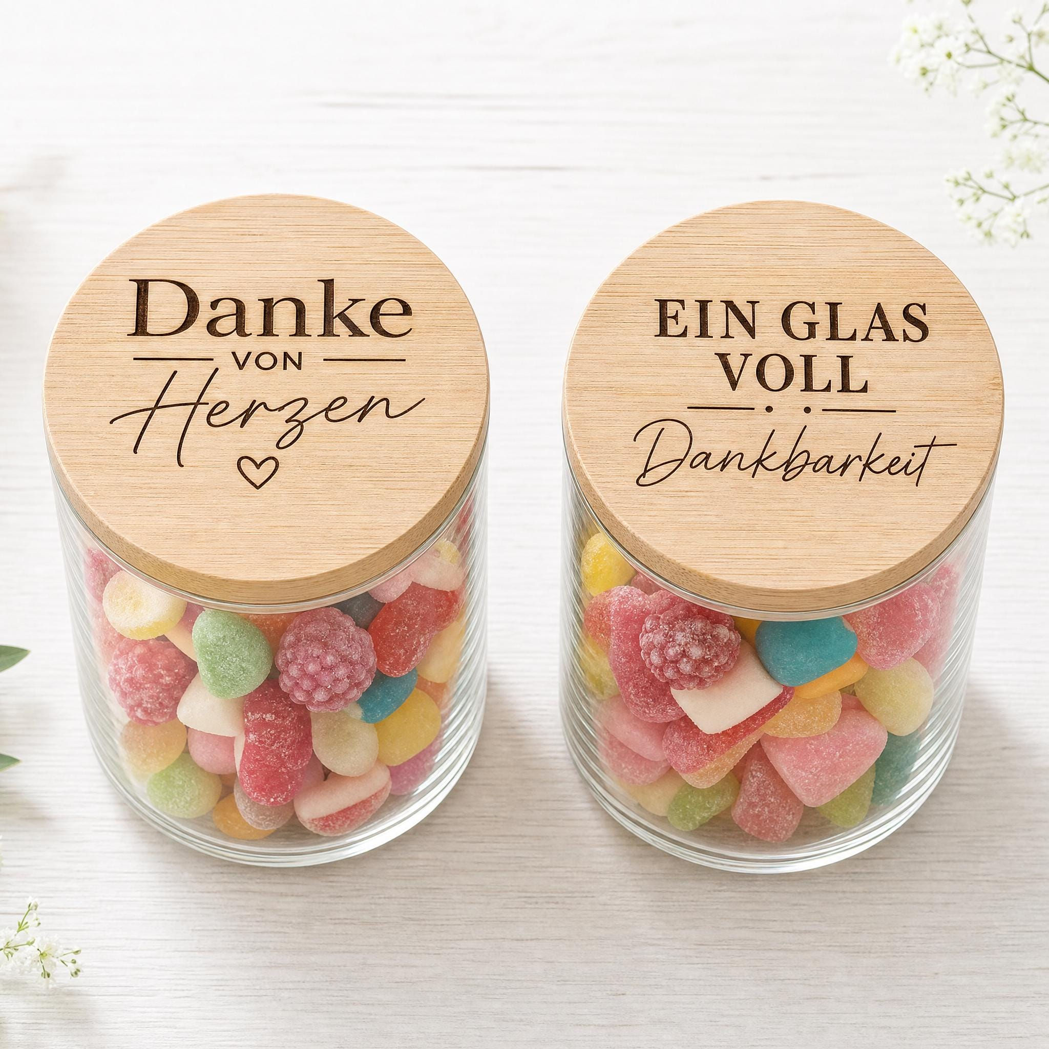 Danke von Herzen Geschenk Lehrerin, Personalisiertes Glas, Abschied Kindergarten