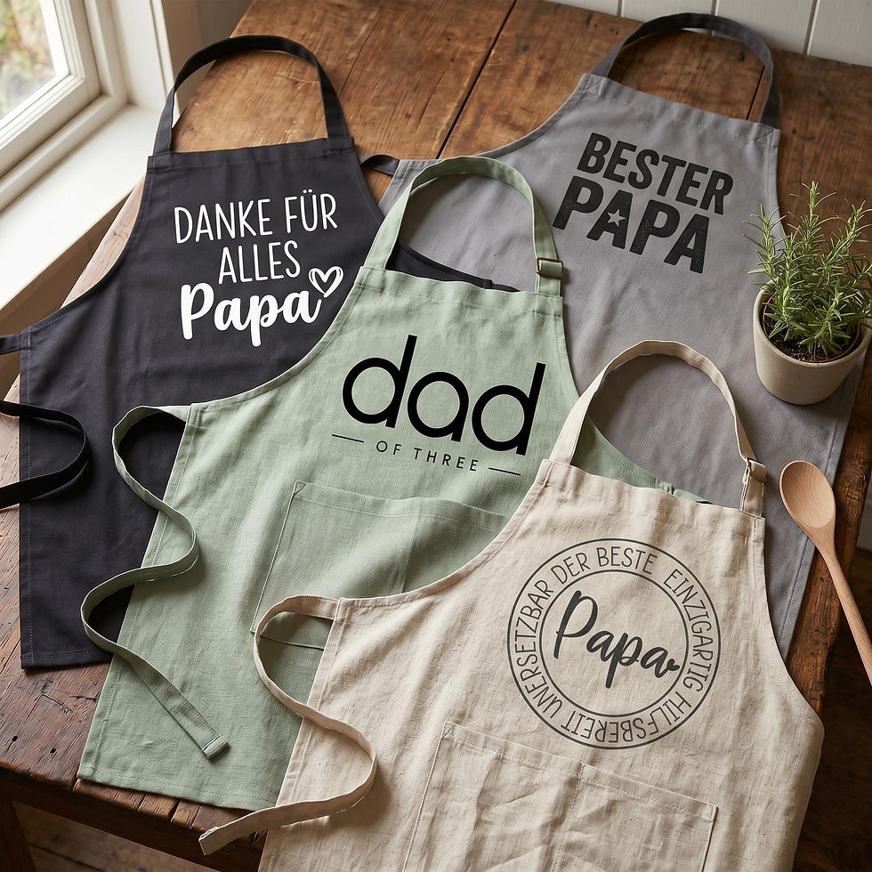 Miniaturbild: BESTER PAPA Schürze beige Vintage | Vatertagsgeschenk | Grill-Schürze | Geschenk
