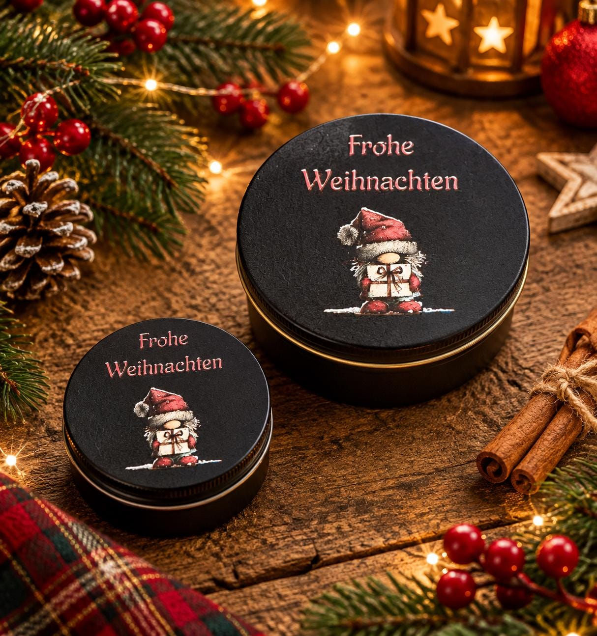 Geschenkverpackung Weihnachten | Geldgeschenk Box | Personalisierte Dose mit Nam
