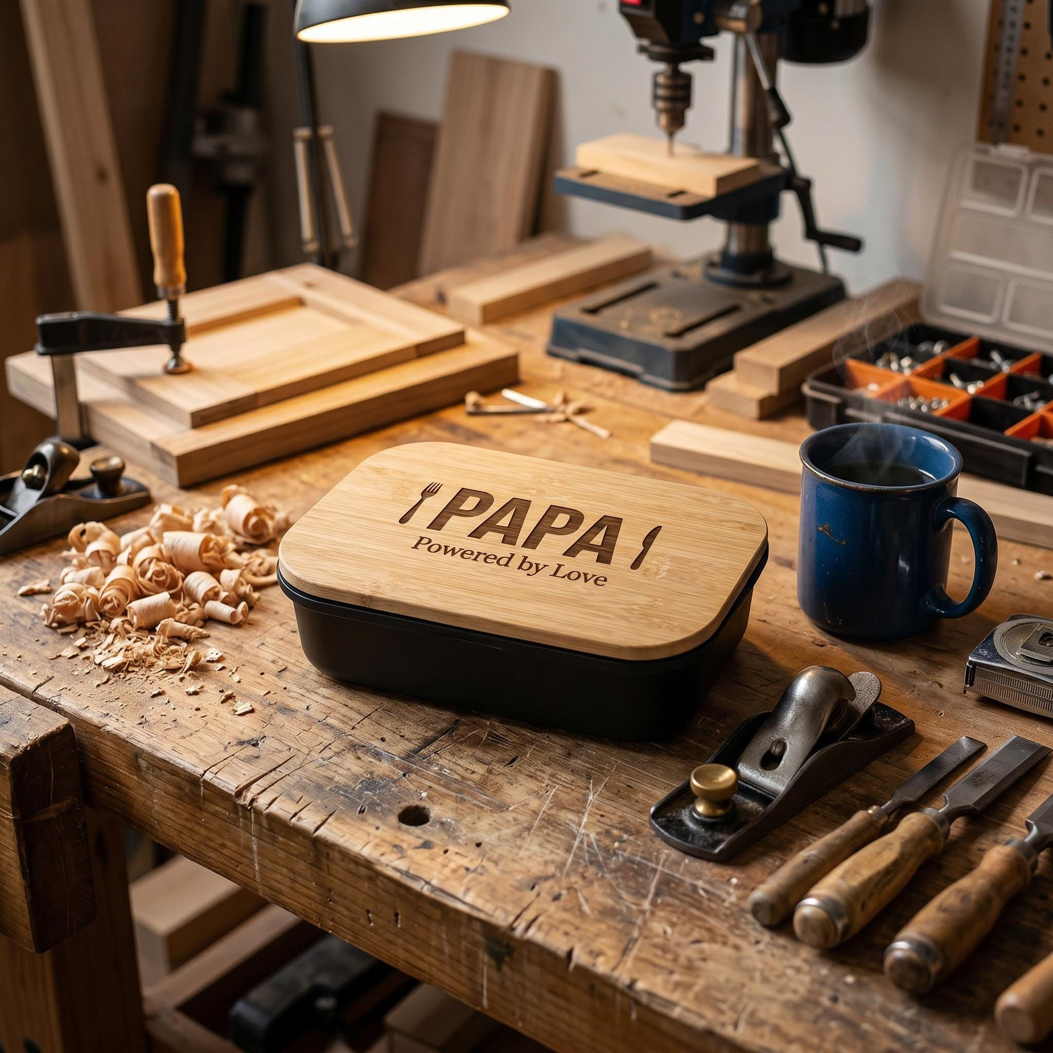 PAPA JAUSEBOX | Lunchbox für Papa | Vatertagsgeschenk erstes Mal | Papa werden