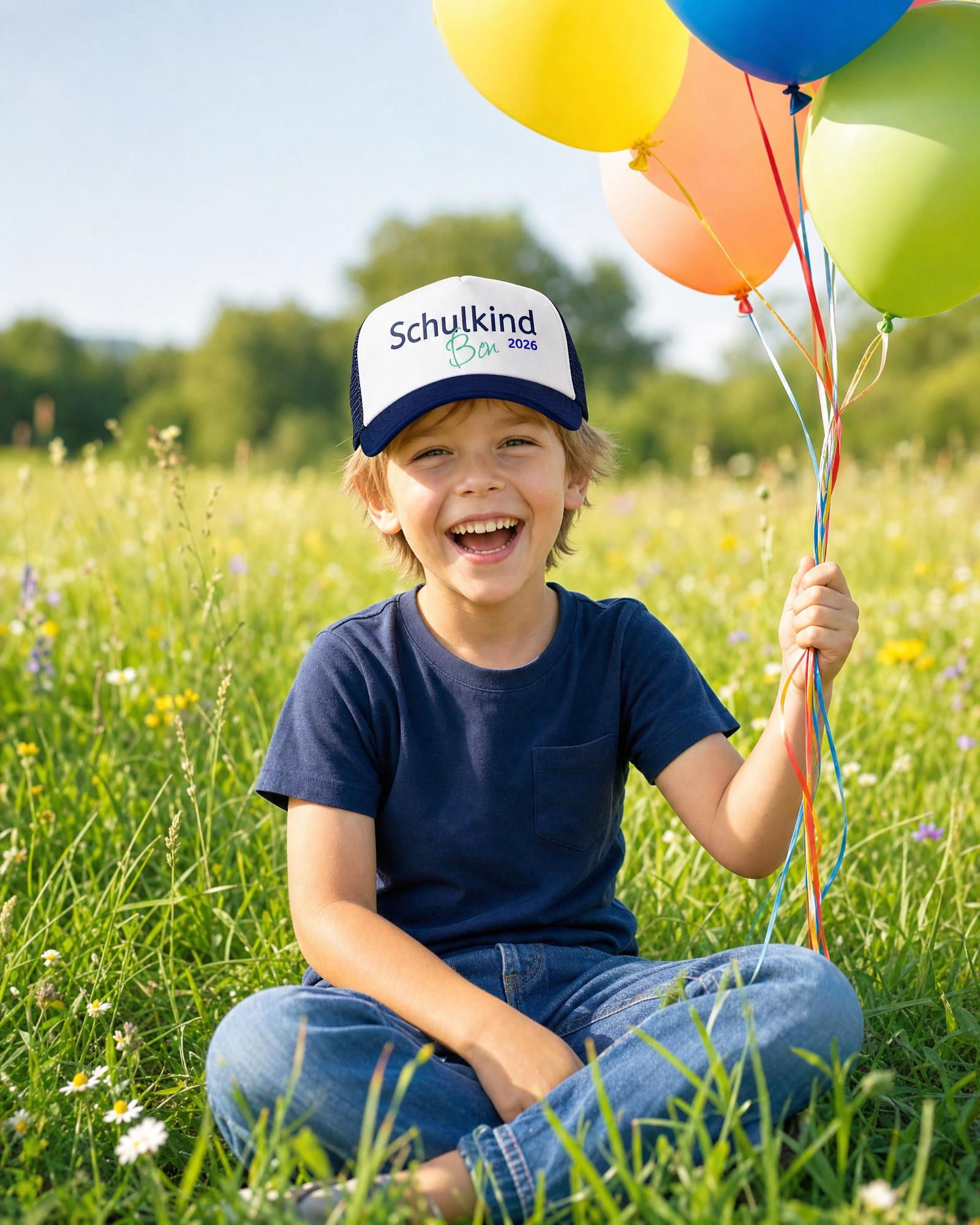 Schulkind Mütze | Trucker Cap Einschulung | Schulanfang Geschenk | Herz | Kinder