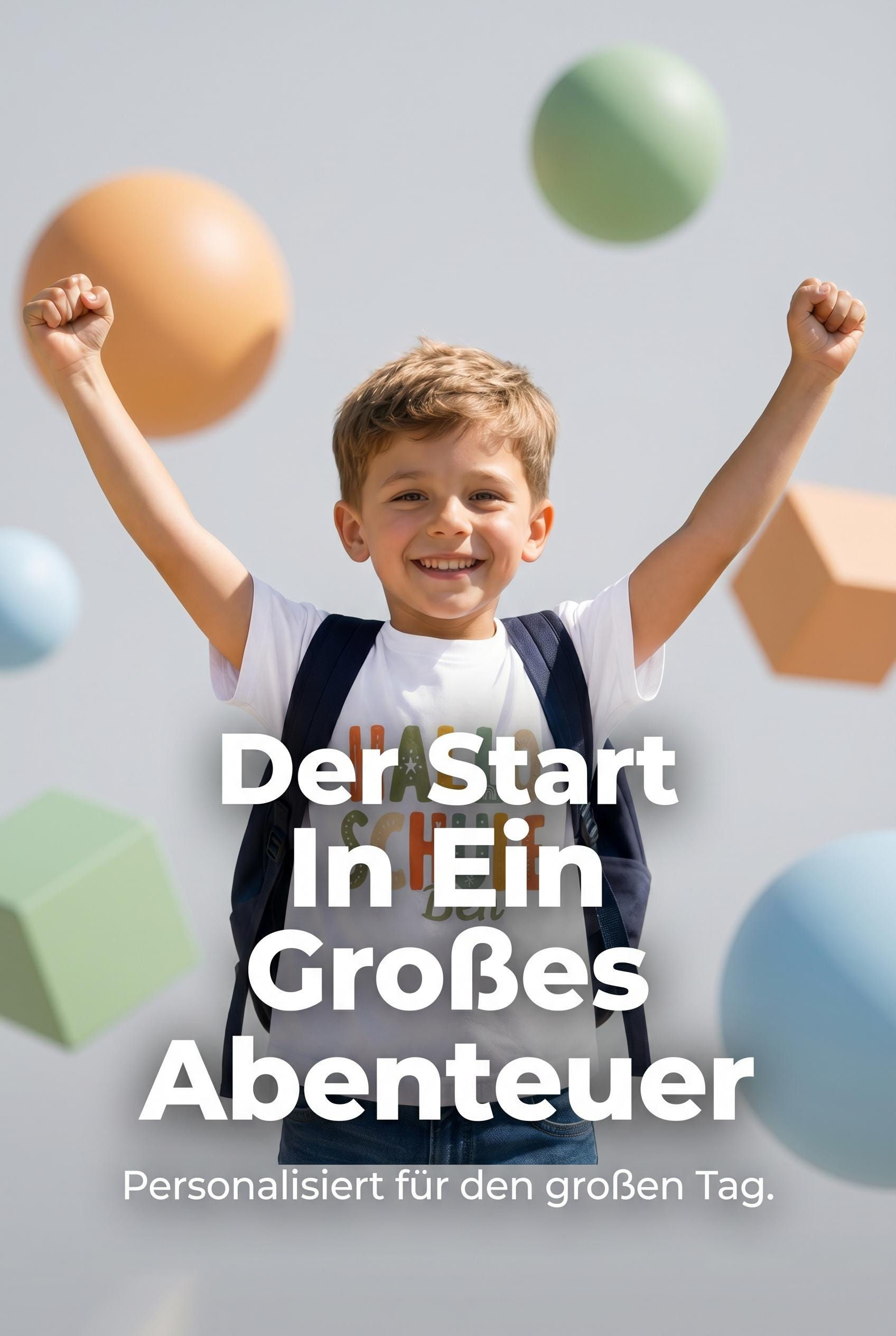 Endlich Schulkind T-Shirt | Personalisiertes Einschulungs-Shirt
