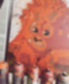 Orang-Utan Baby 60x80cm