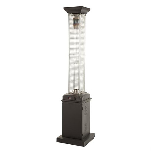 Square Mocha Flame Patio Heater AquaFire Leisure
