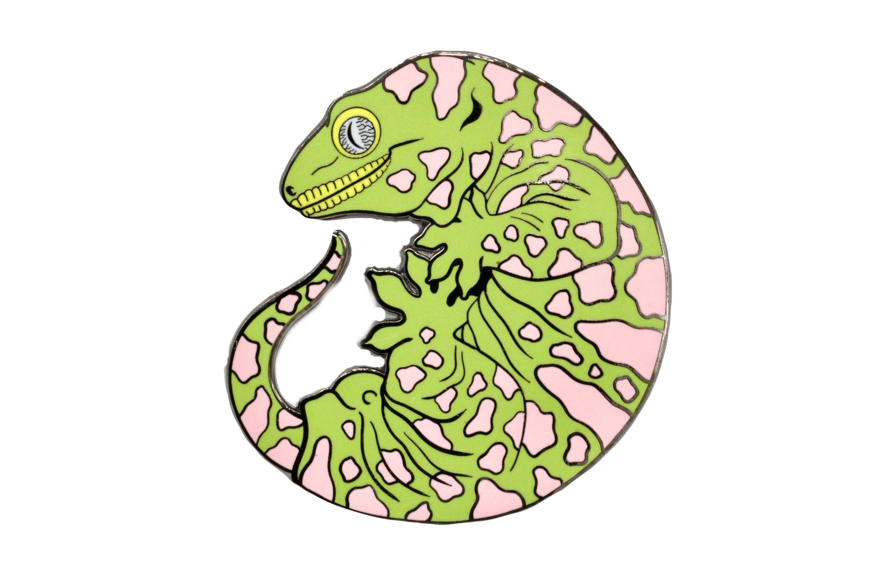 MASSIVE 3" Rhacodactylus leachianus Hard Enamel Pin