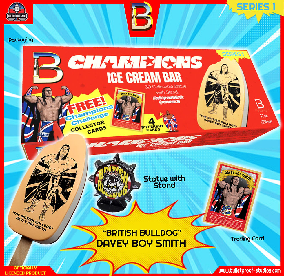 Thumbnail: Champions Ice Cream Bars Series 1: British Bulldog Davey Boy Smith