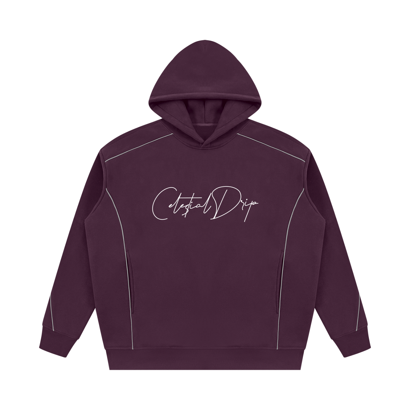 CD Unisex Oversized Piping Hoodie