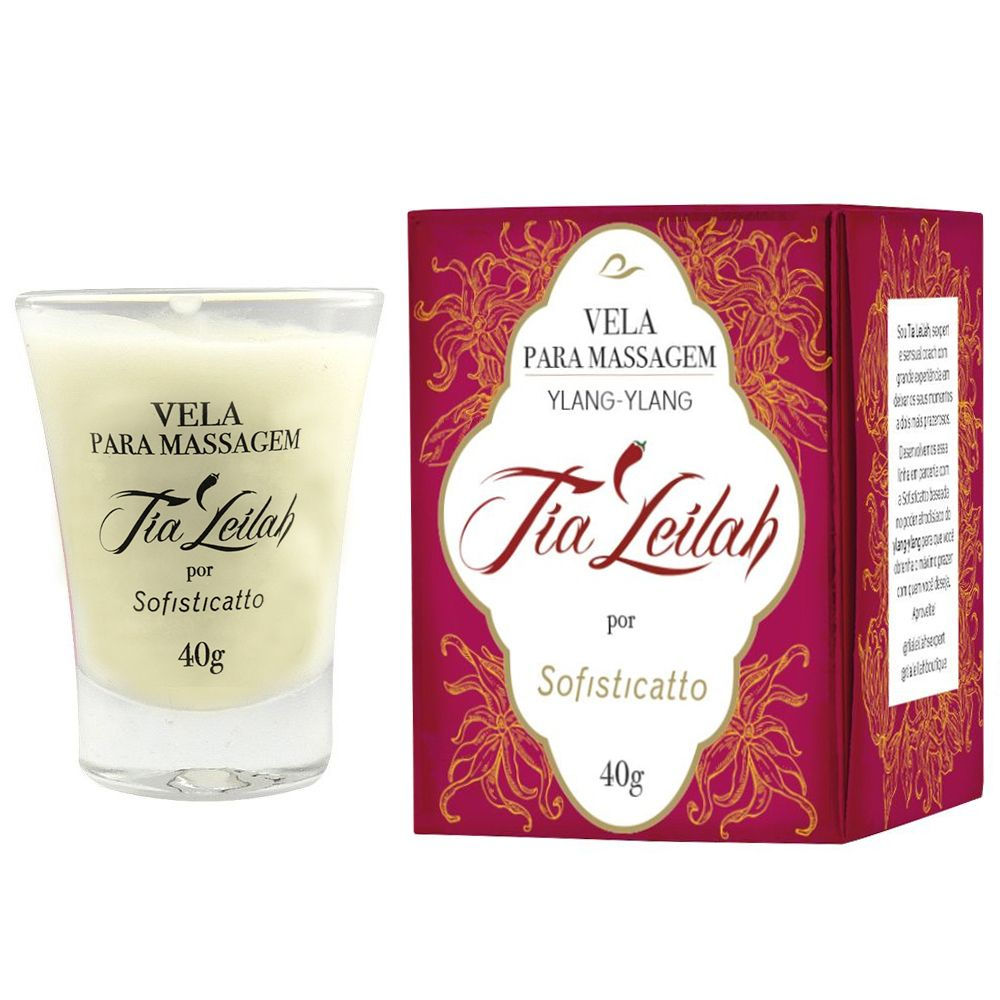 VELA PARA MASSAGEM TIA LEILAH 40G SOFISTICATTO
