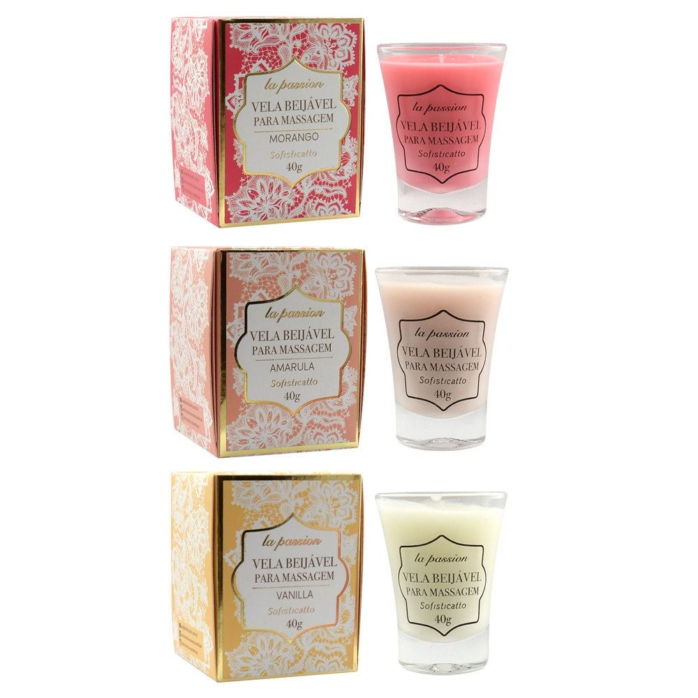 VELA BEIJÁVEL MASSAGEM LA PASSION 40G SOFISTICATTO
