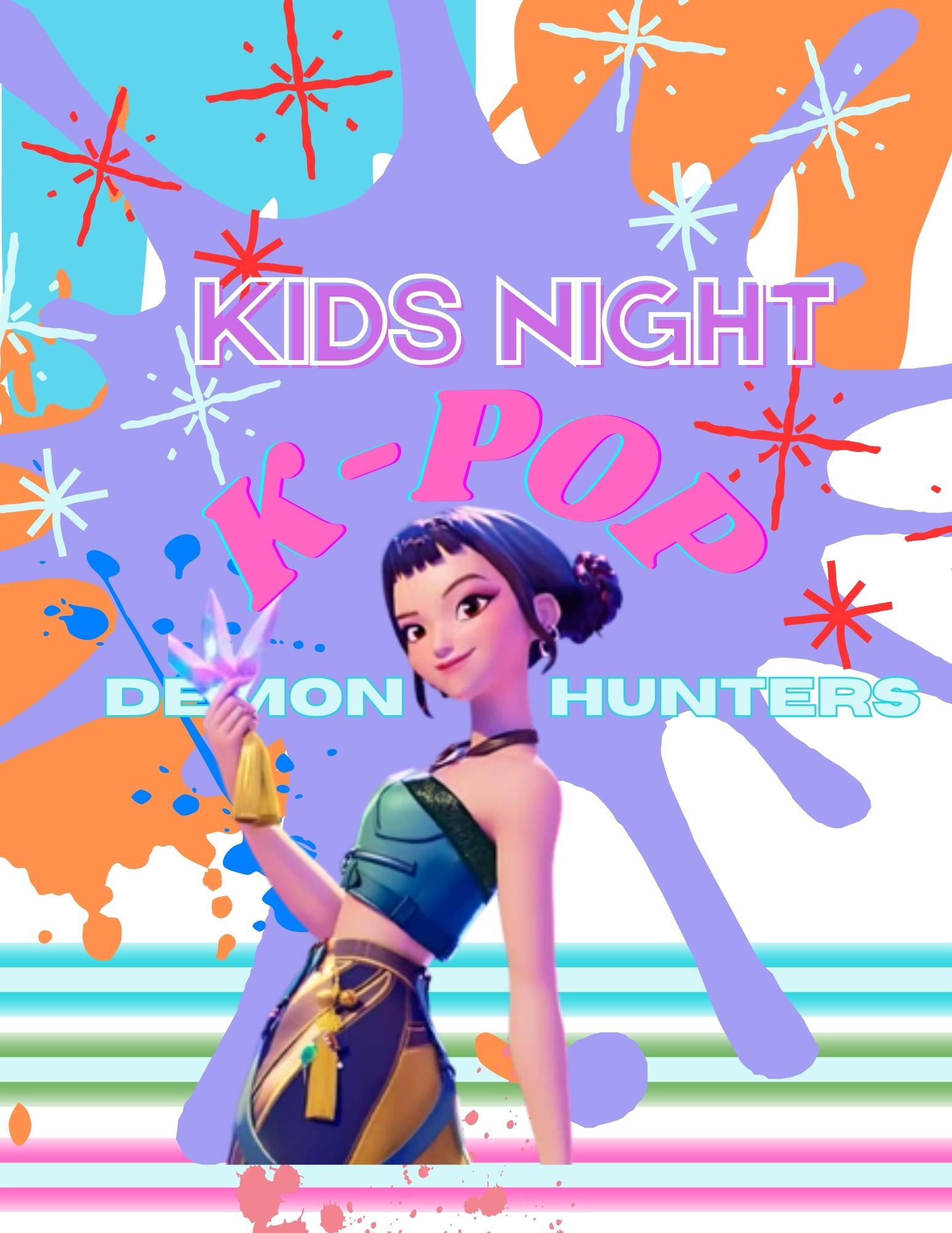 Kpop Demon Hunters Night- Friday Feb 20th 5-7:30
