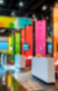 Stand llamativo en una expo o feria