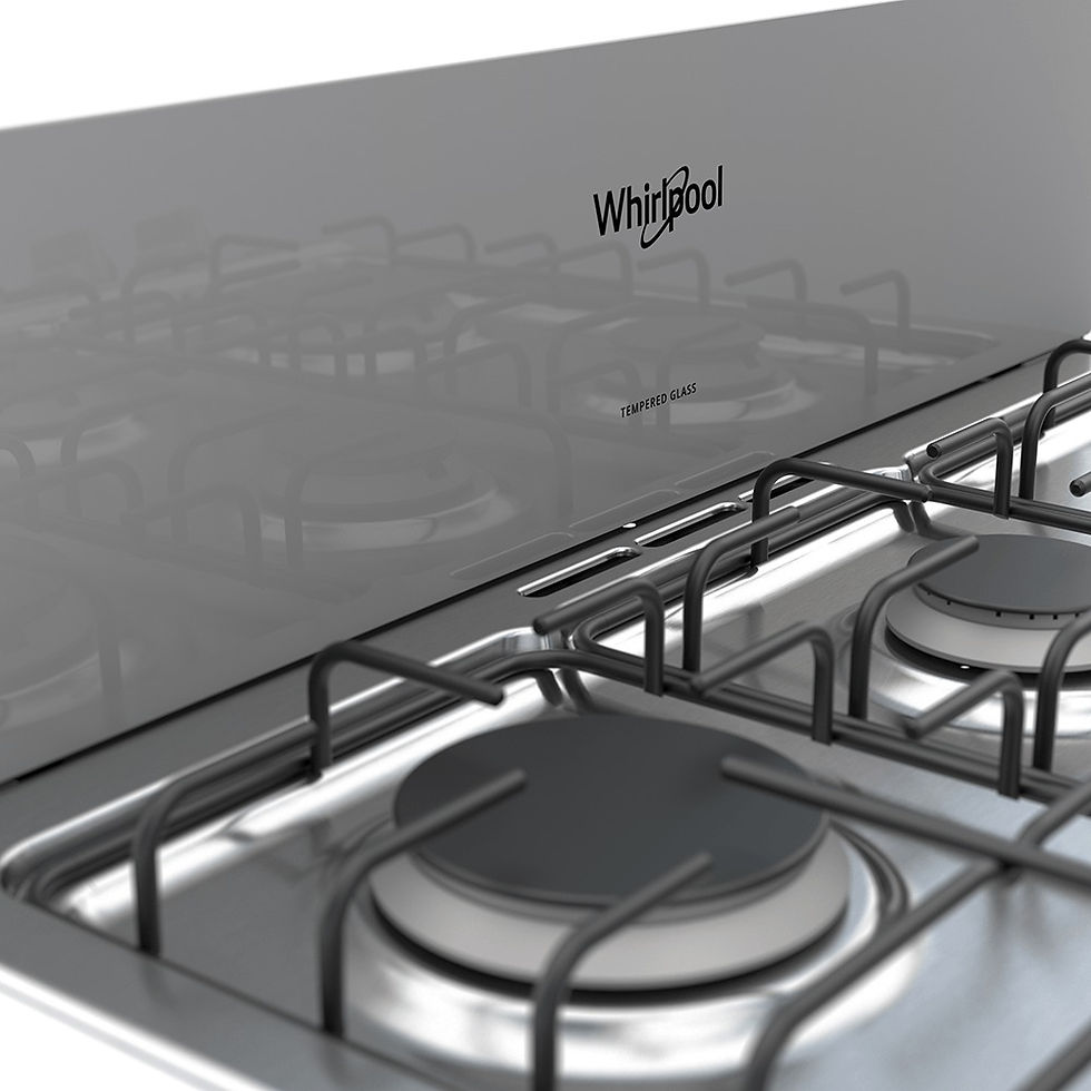 Miniatura: Estufa de Gas al Piso 30" con 6 Quemadores Gris WFR3200D