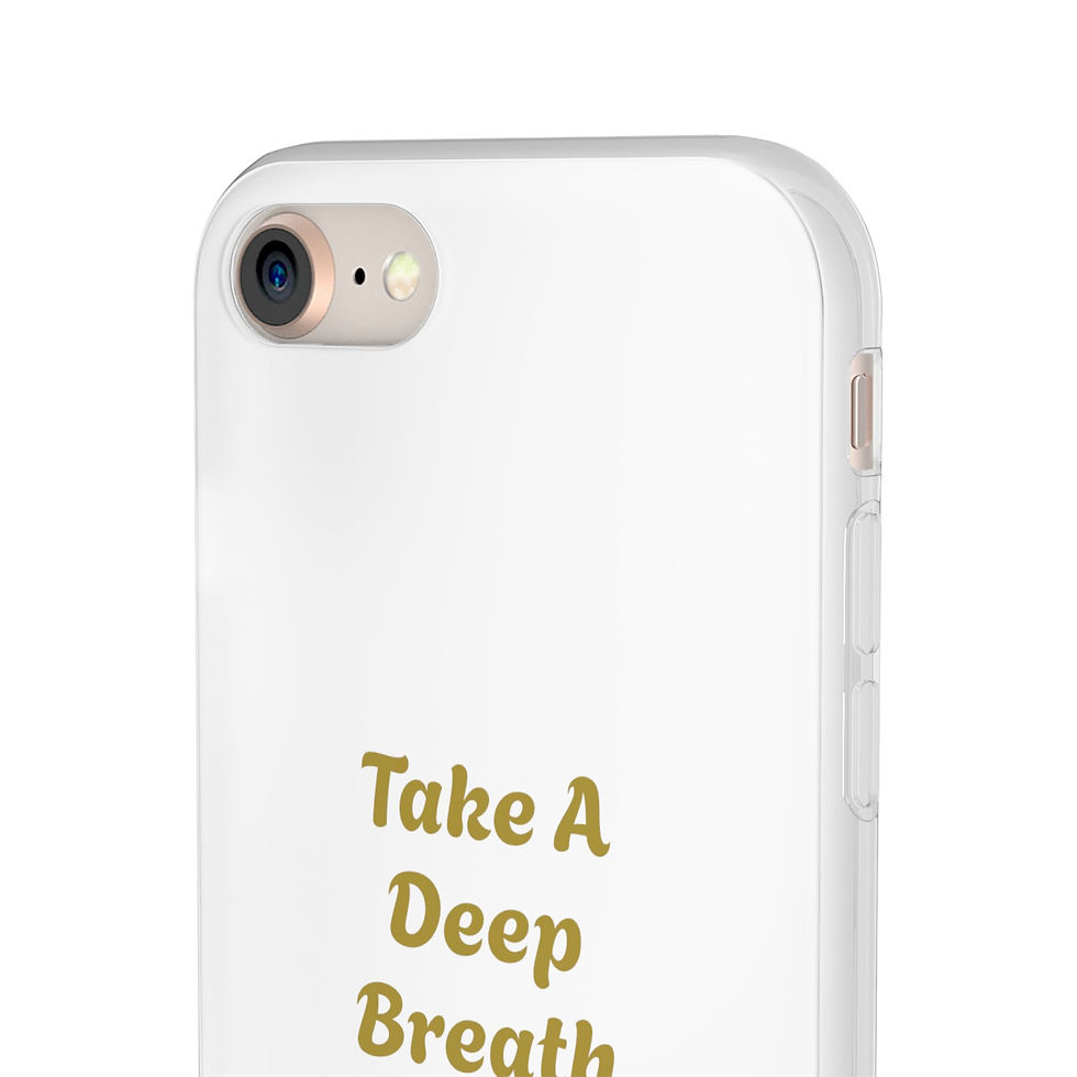 Thumbnail: Phone Case – “Take A Deep Breath” Minimalist Motivational Flexi Case