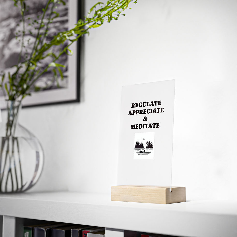 Thumbnail: Acrylic Sign with Wooden Stand