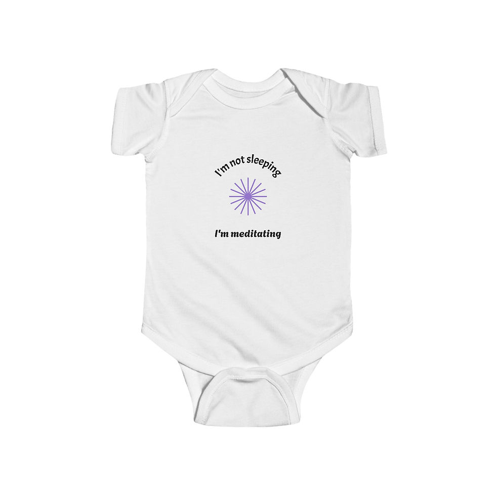 Thumbnail: Infant Bodysuit – "I'm Not Sleeping... Baby Onesie (Cute Zen Newborn Gift)