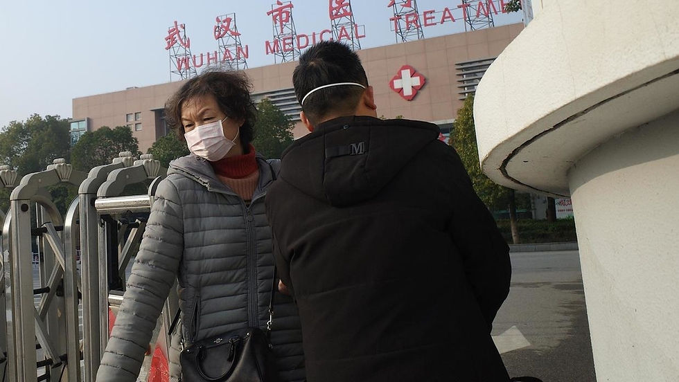 A woman wearing a respirator mask, SARS, Virus in China, Virus, Respiratory Virus, Respirator masks