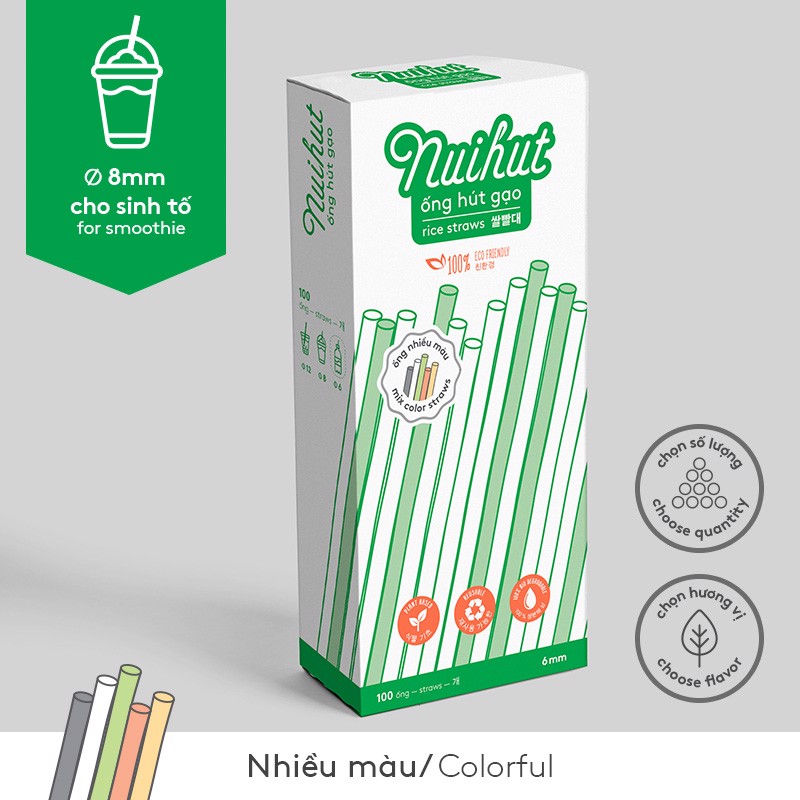 Thumbnail: Rice Straw- Ø8mm - Multi Color