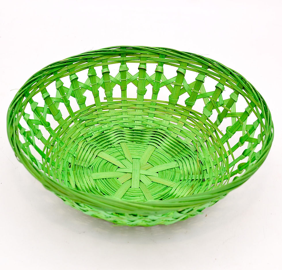 Miniatura: Cesta de palha round