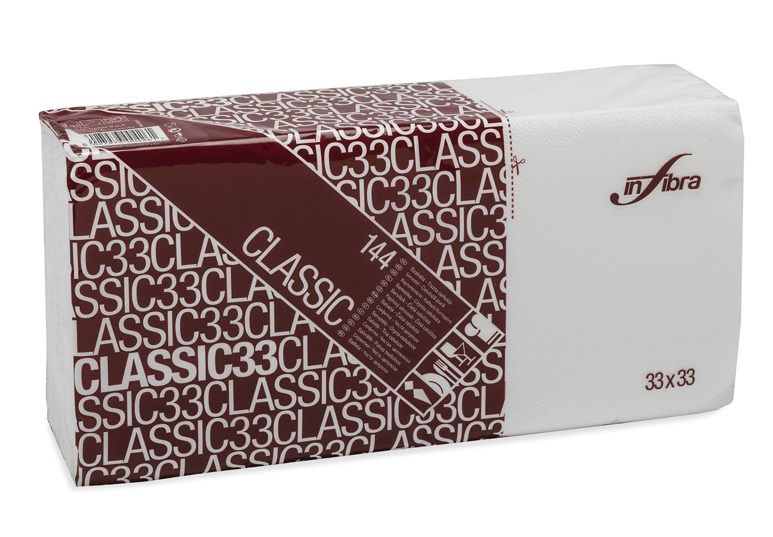 Tovagliolo Infibra Classic 33x33 - 144 pezzi - minimo ordine 24 confezioni