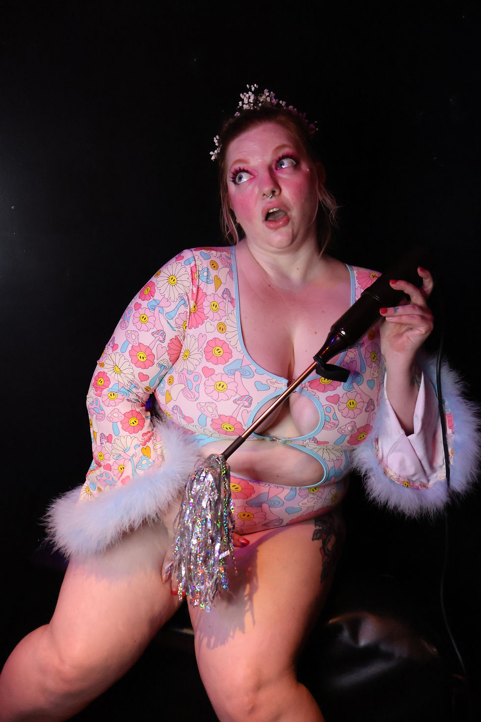 Thumbnail: Shocking Silver Mylar Flogger Attahcment
