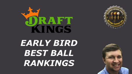 2026 DraftKings NFL Best Ball Rankings (Early Bird, Pre-NFL Draft)