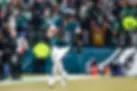 Saquon Barkley rushing the football for the Philadelphia Eagles