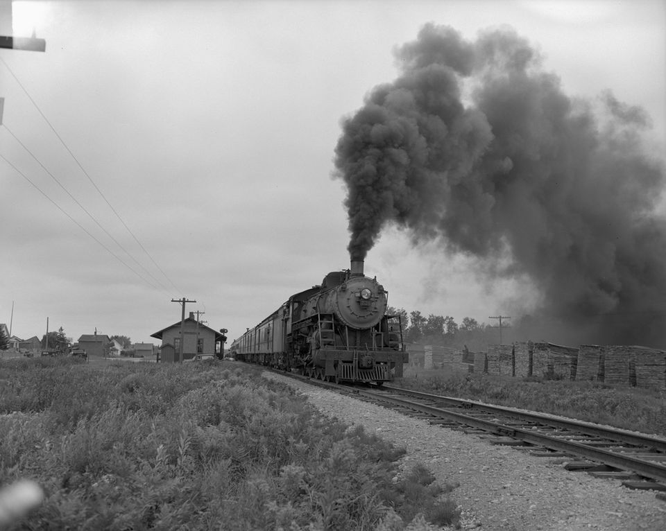Soo Line 4-6-2 H-3 736 Hauling Passenger Train
