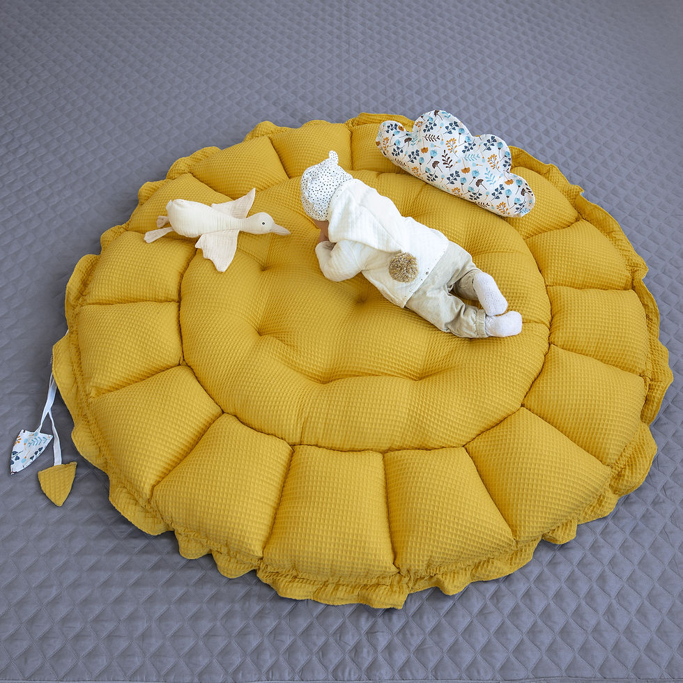 Miniaturbild: WAFFELPIQUE Baumwolle XXL Premium ENGELSNEST SET Babynest Babykokon Decke Kissen