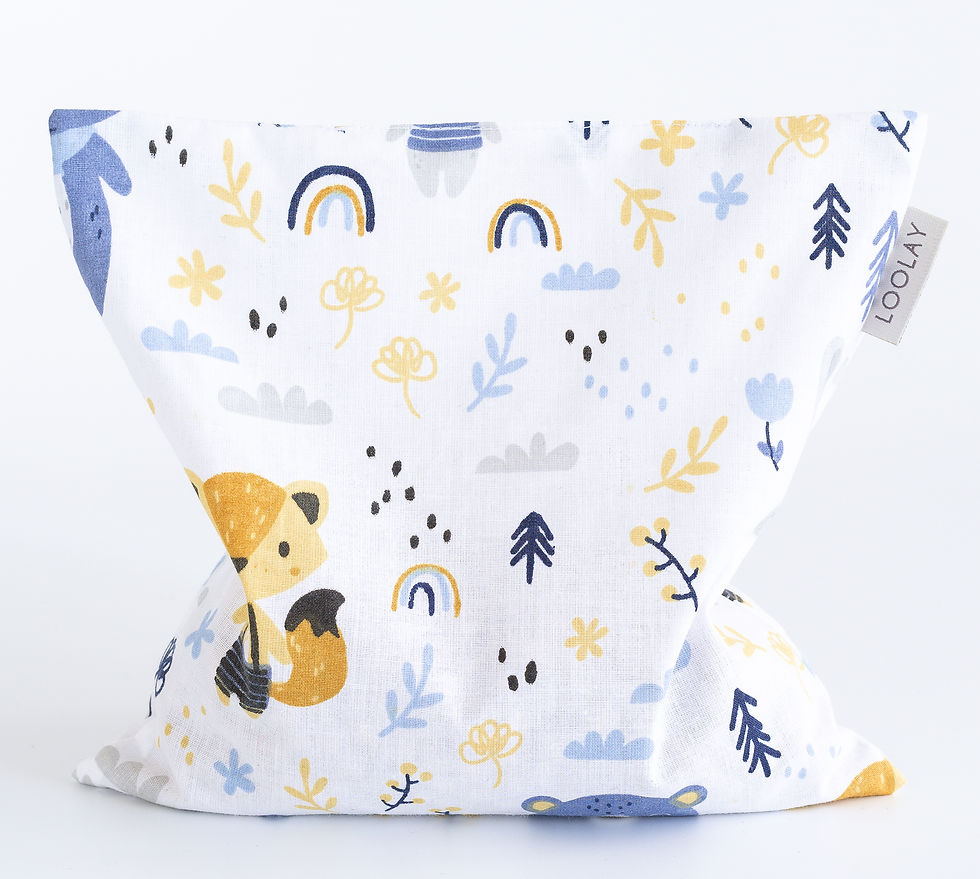 WALD TIERE Kirschkernkissen 20x20 cm Wärmekissen Kernkissen Kältekompresse