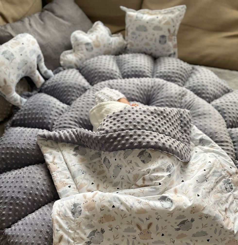 Miniaturbild: XXL Premium MINKY/ Baumwolle ENGELSNEST SET Babynest Babykokon Reisebett Decke