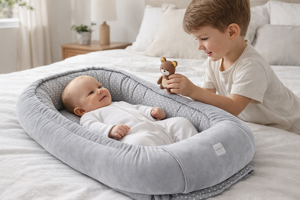 Miniaturbild: BABYNEST Samt VELOURS Grau/ Punkte Grau Nestchen Babynestchen SOLO und SETS
