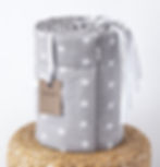 Sterne Sternchen Grau Baumwolle  BETTUMRANDUNG Babybett Austattung Babyausstattung Babynest Bettschlange