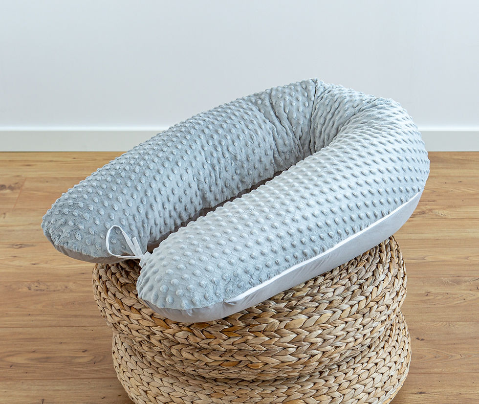 Miniaturbild: GRAU Baumwolle/ grau MINKY (Polar Fleece) Lagerungskissen Schwangerschaftskissen Seitenschläferkissen Schlafen Kisssen Relax