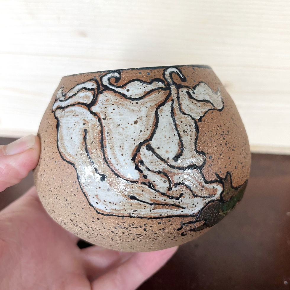 Thumbnail: Folded Datura Wine Tumbler