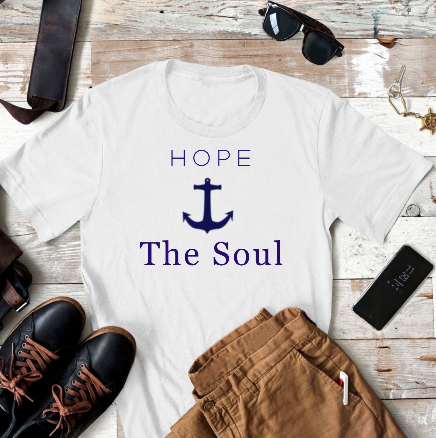 Essque Hope Anchor The Soul T-shirt