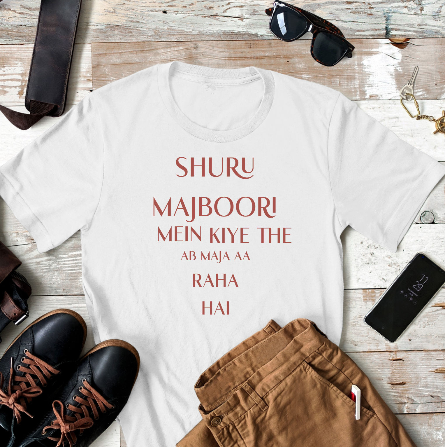 Essque Mirzapur Ab Maja Aa Raha Hai T-shirt