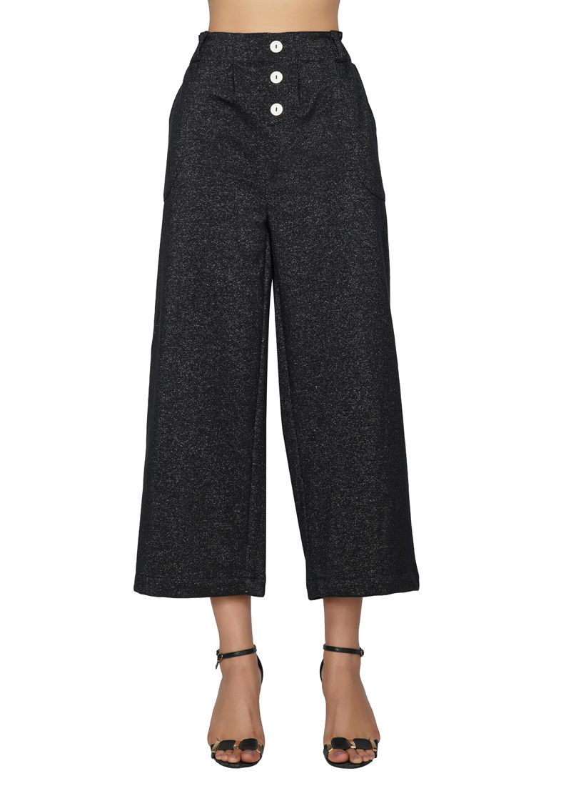 Essque Black Long Terry Pant