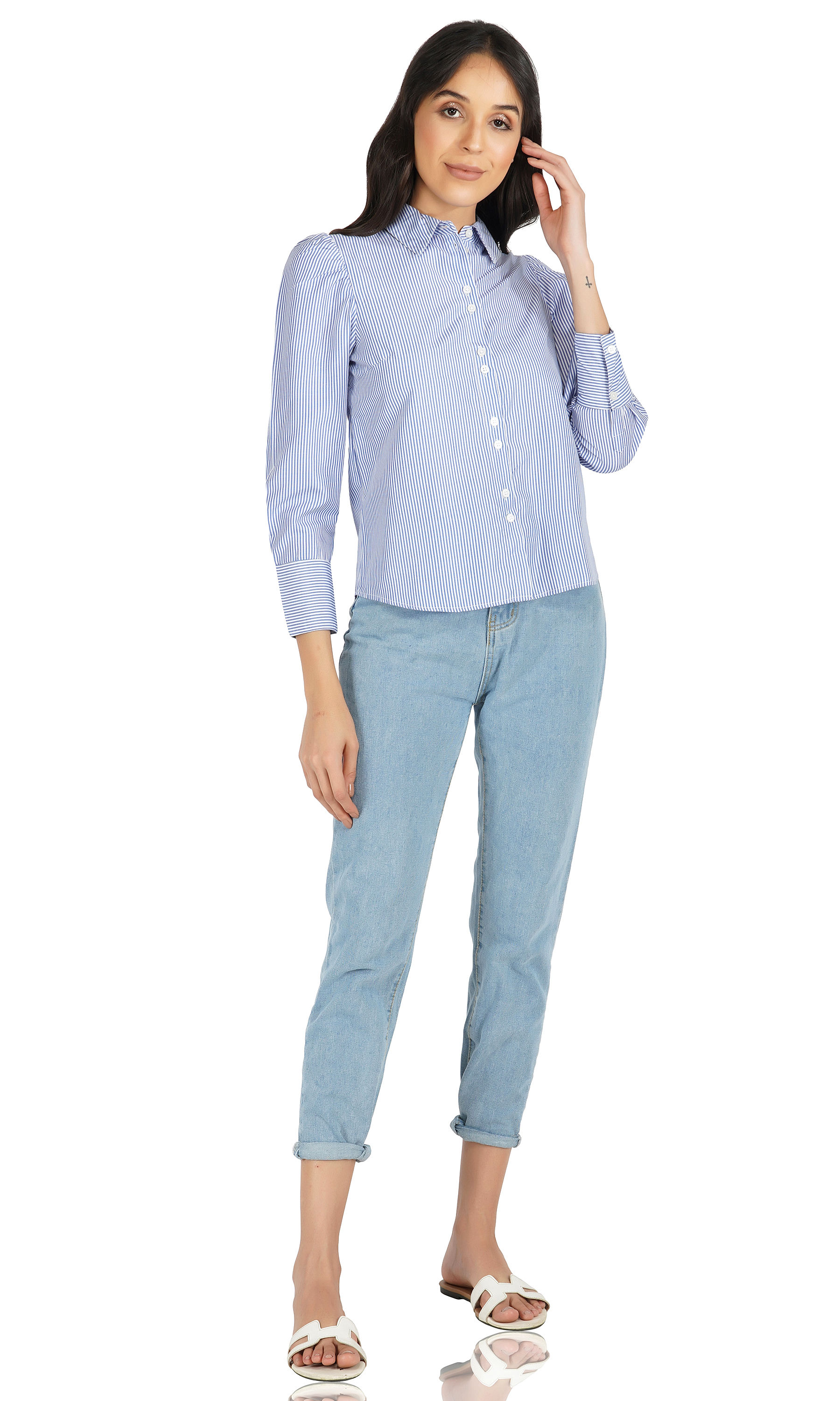 Essque Wowsome Stripes Long SleeveTop