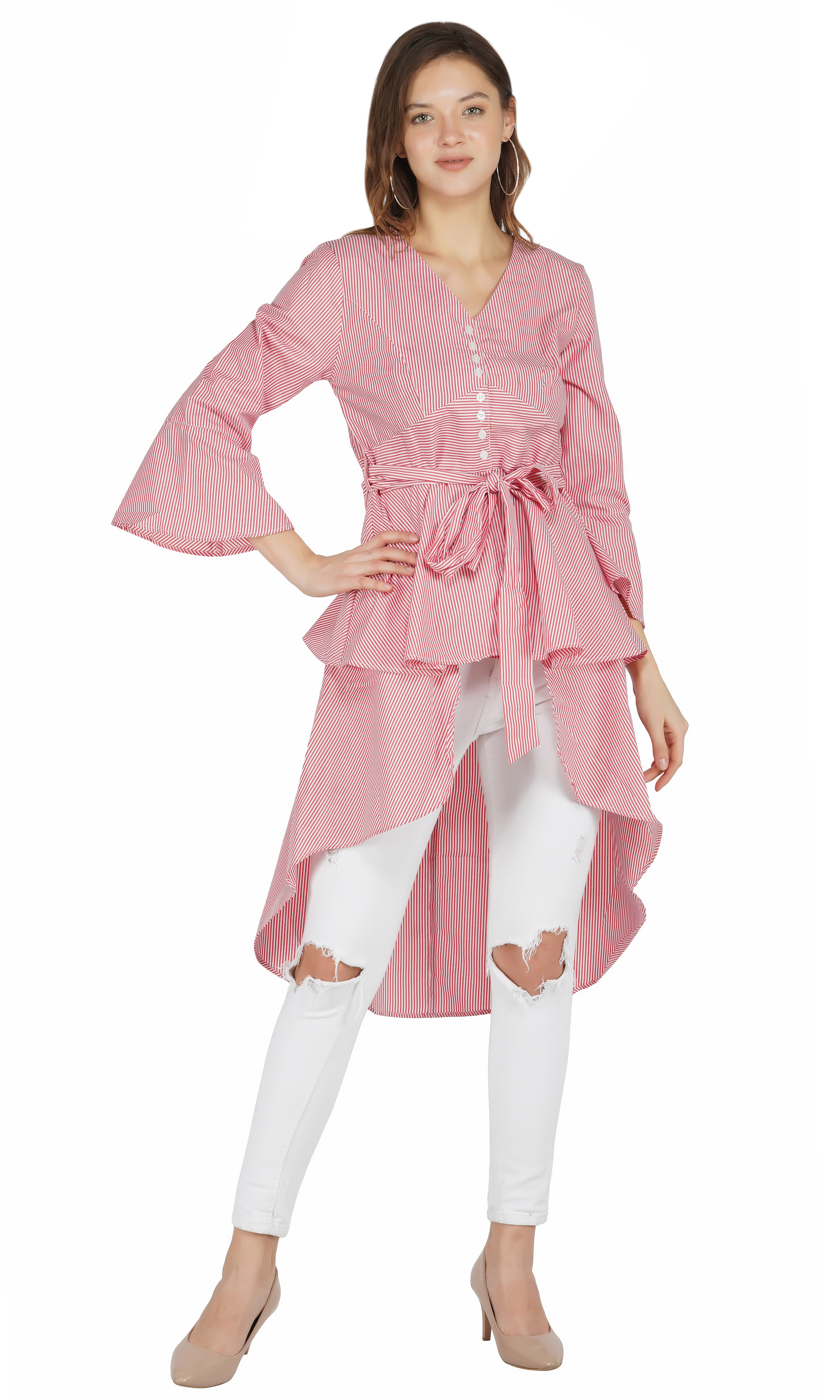 Essque Bubblegum Pink Unique High - low Dress