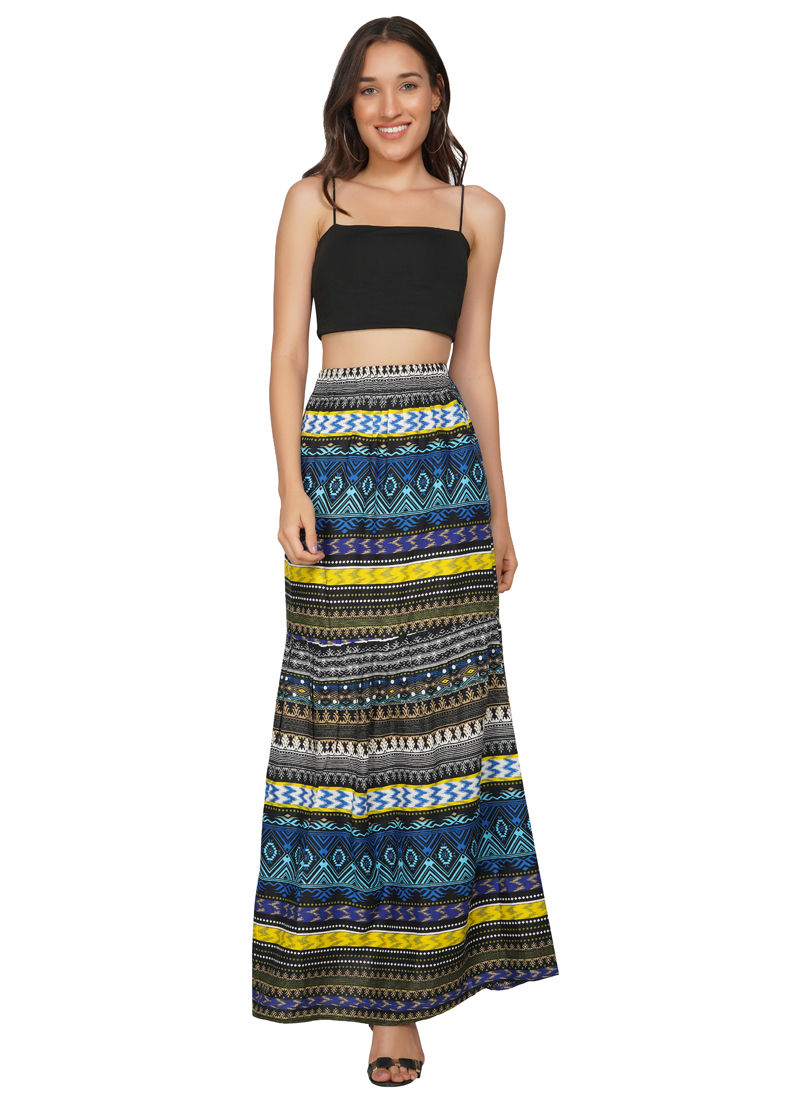 Essque Multi Color Long Skirt