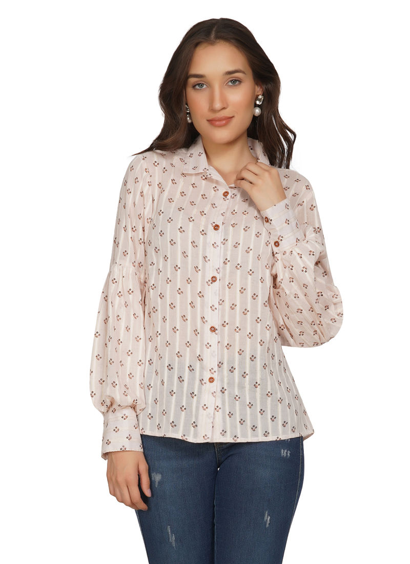 Essque Fashionable Lurex Designer Shirt