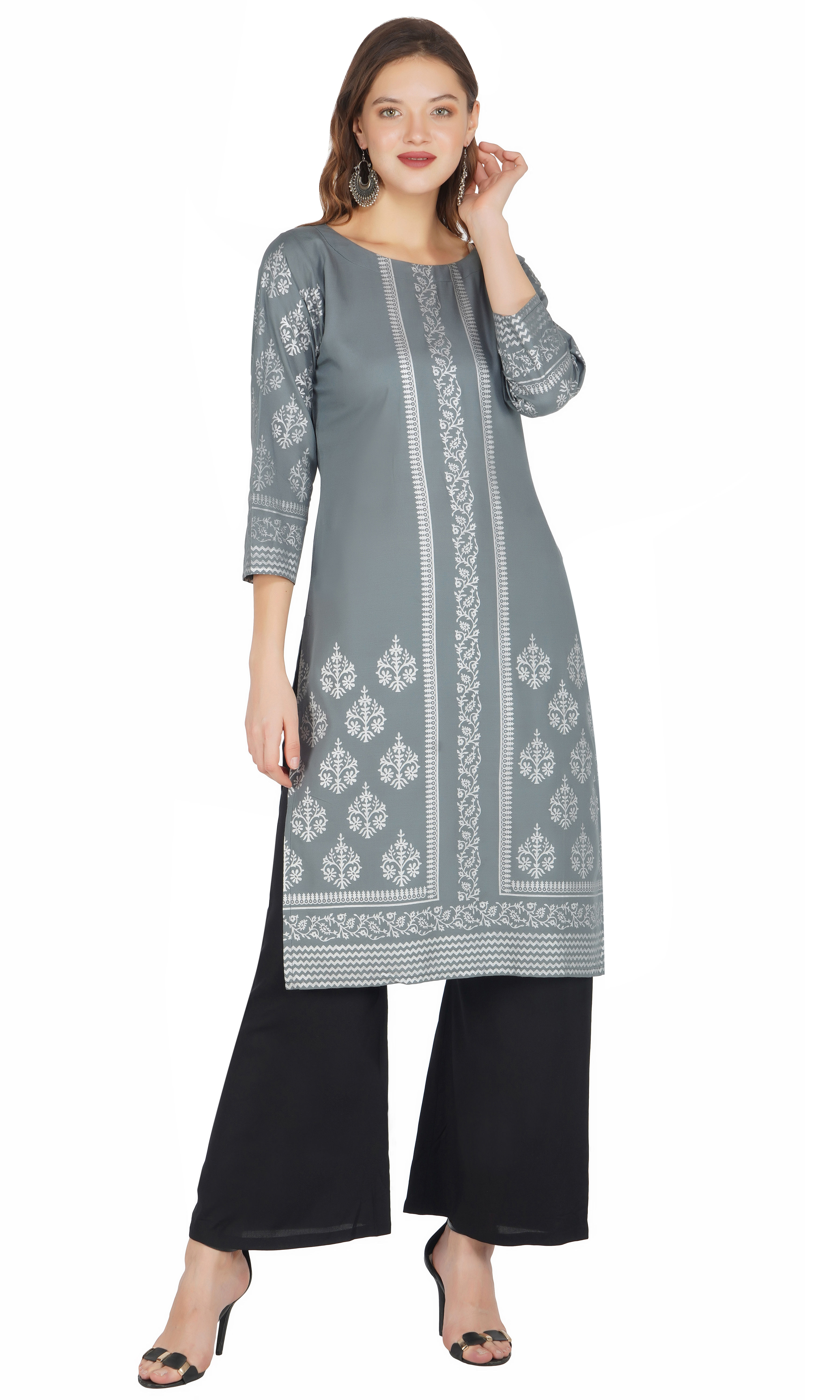 Essque Designer Printed Kurta Set
