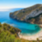 Mediterranean beach and coastline on the Costa Blanca